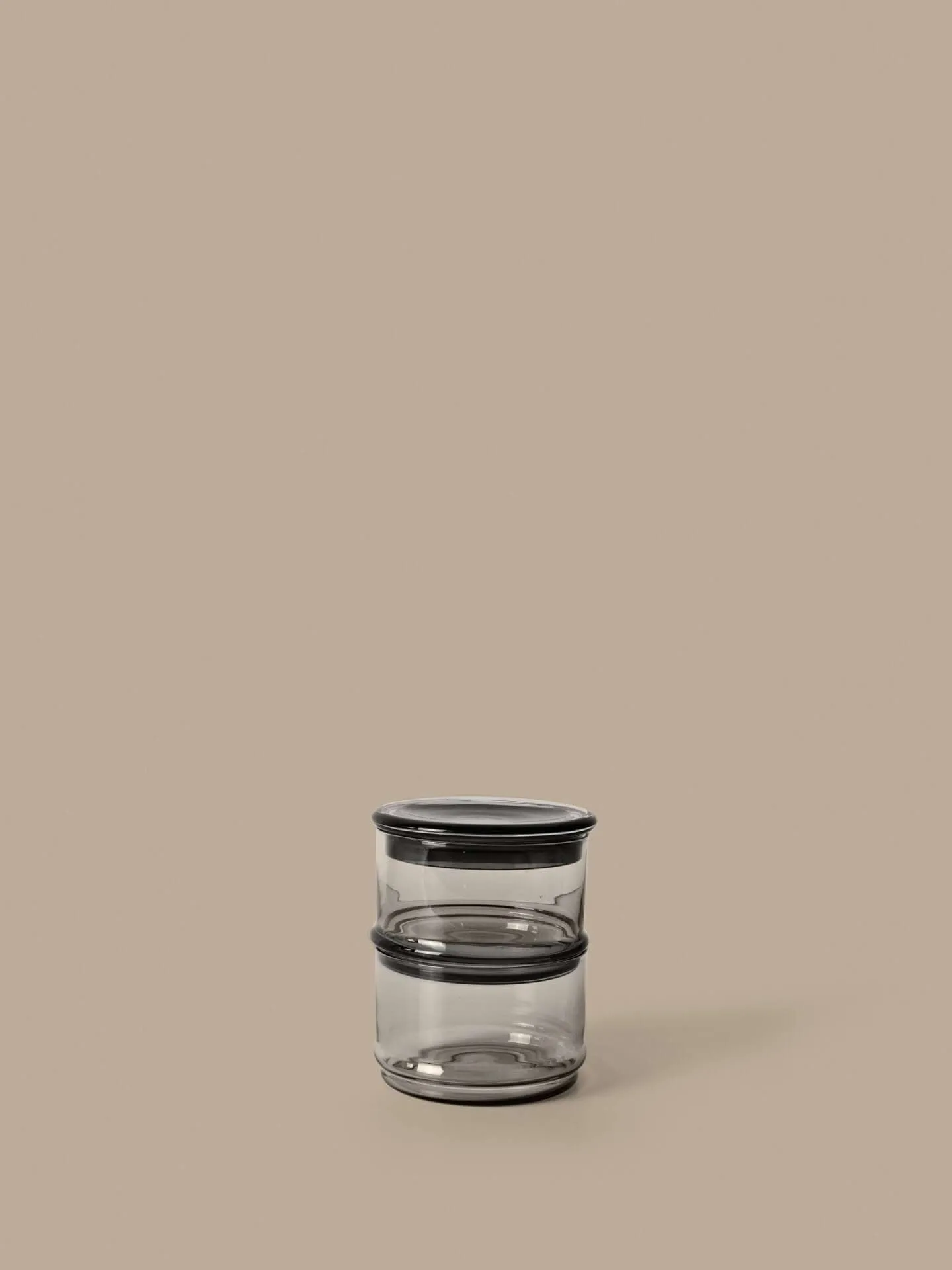 Boya stapelbara burkar, 2 delar, smoked grey Ferm Living