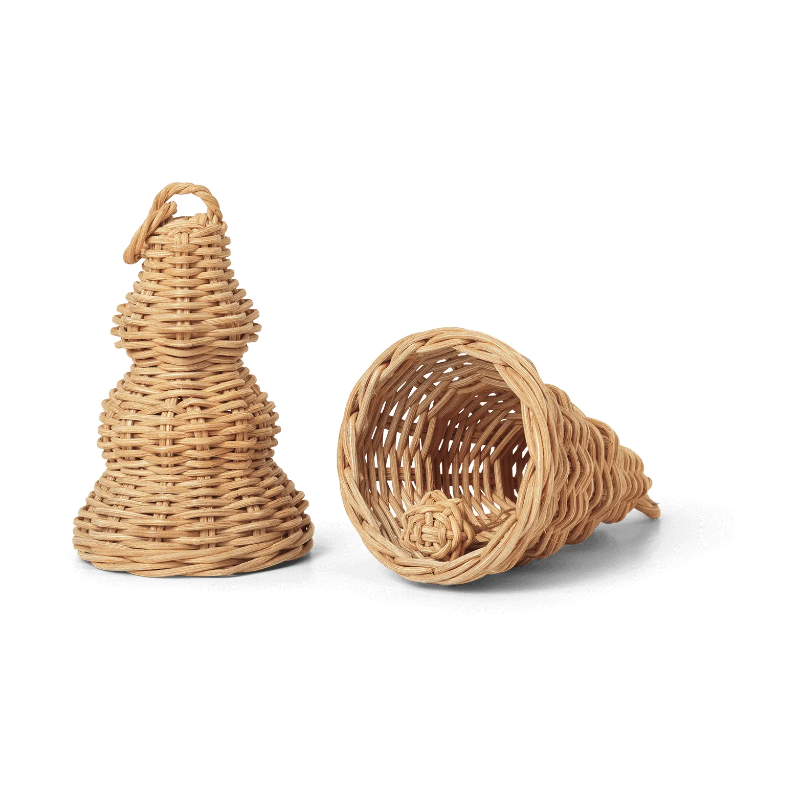 Braided Bell Baubles julhänge 2-pack, Natural Ferm Living
