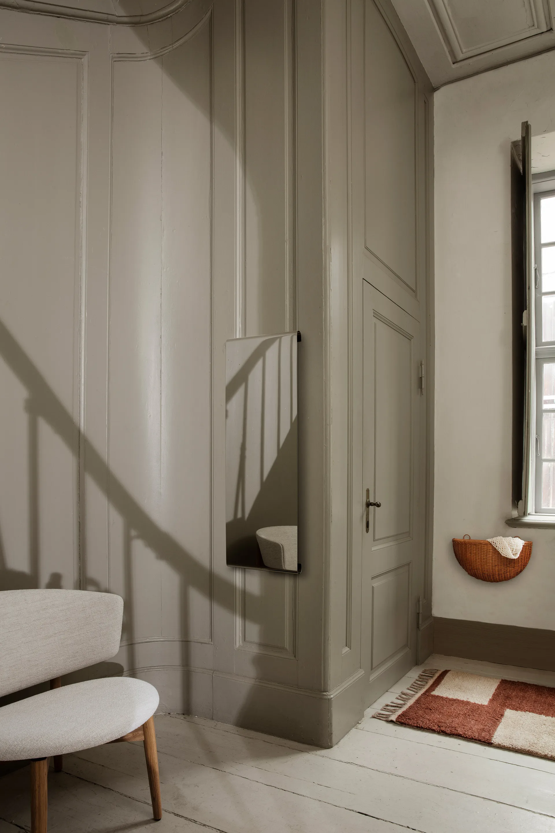 Braided väggkorgar 2-pack, Natural Ferm Living