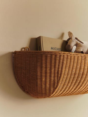 Braided wall pocket väggkorg 25x75 cm - Natural - Ferm Living