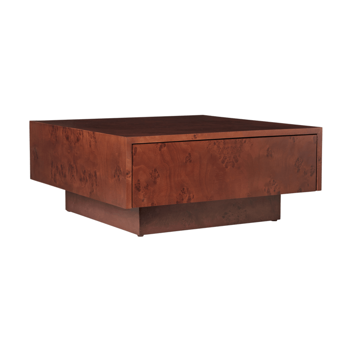 Burl storage soffbord 70x70 cm, Dark stained burl Ferm Living
