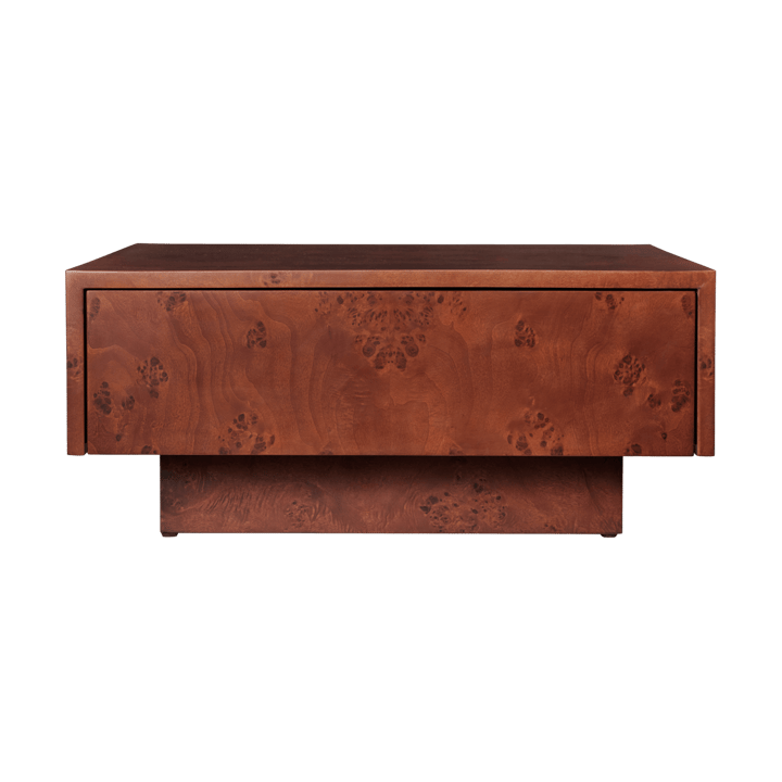 Burl storage soffbord 70x70 cm, Dark stained burl Ferm Living