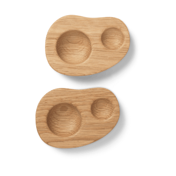 Cairn äggkopp 2-pack - Oak - Ferm Living