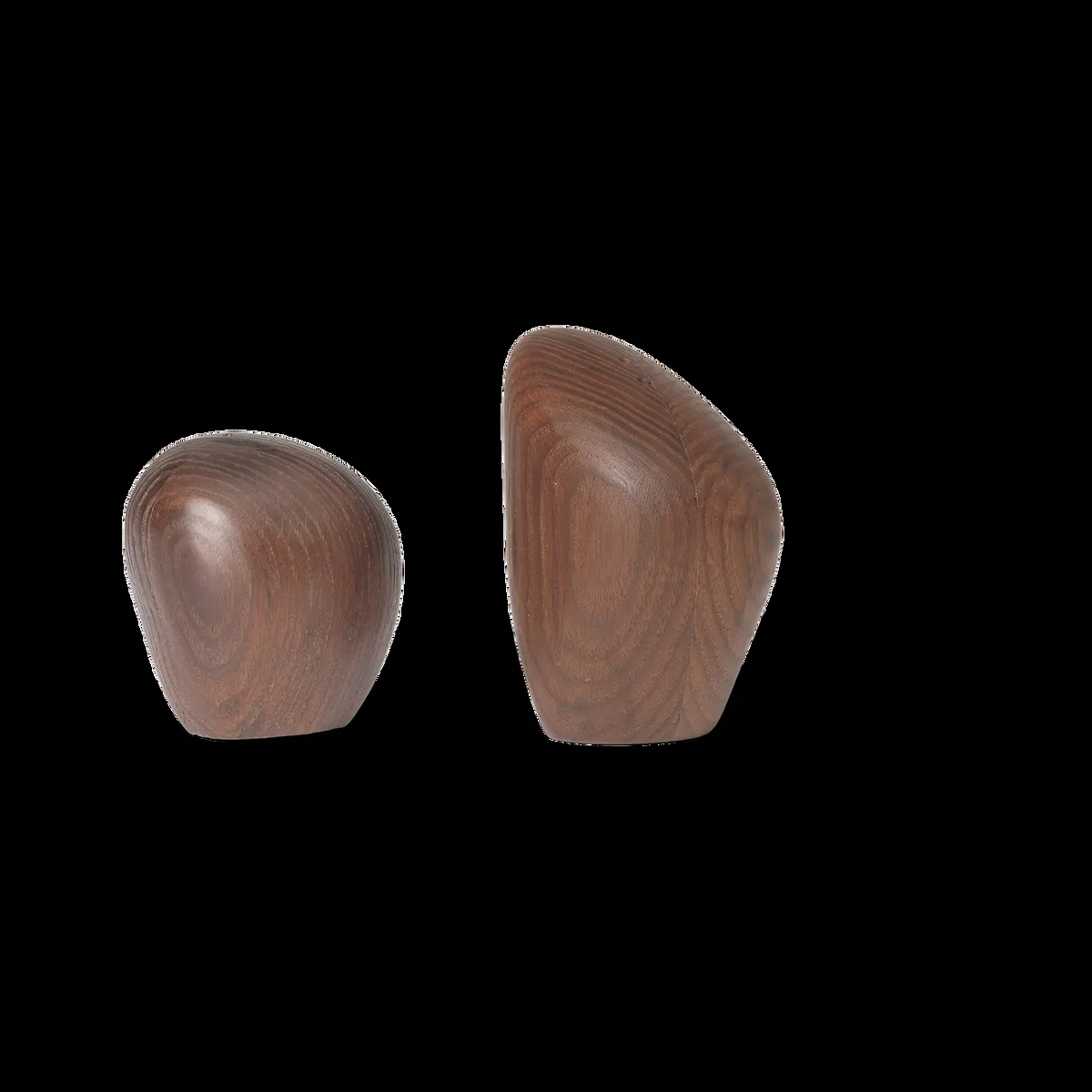 ferm LIVING Cairn salt- och pepparkar 2 delar Dark brown