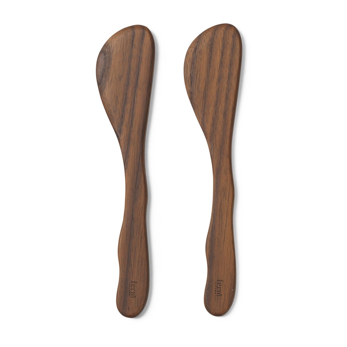 Ferm Living Cairn smörkniv 2-pack Dark Brown | Skandinavisk Design | Smörknivar | Brun