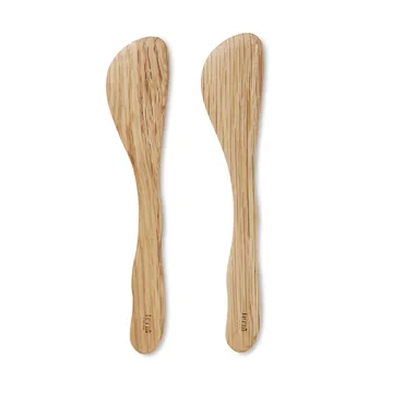 Cairn smörkniv 2-pack - Oak - Ferm Living