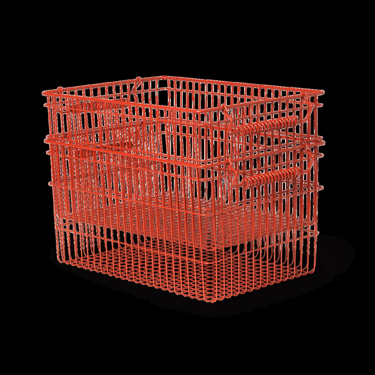 ferm LIVING Cala stapelbar korg 2-pack Poppy red