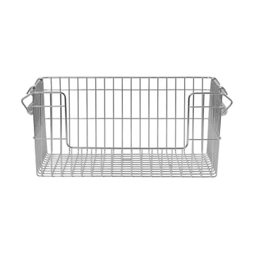 Cala stapelbar korg 2-pack - Stainless Steel, 28,7x18x13 cm - Ferm Living
