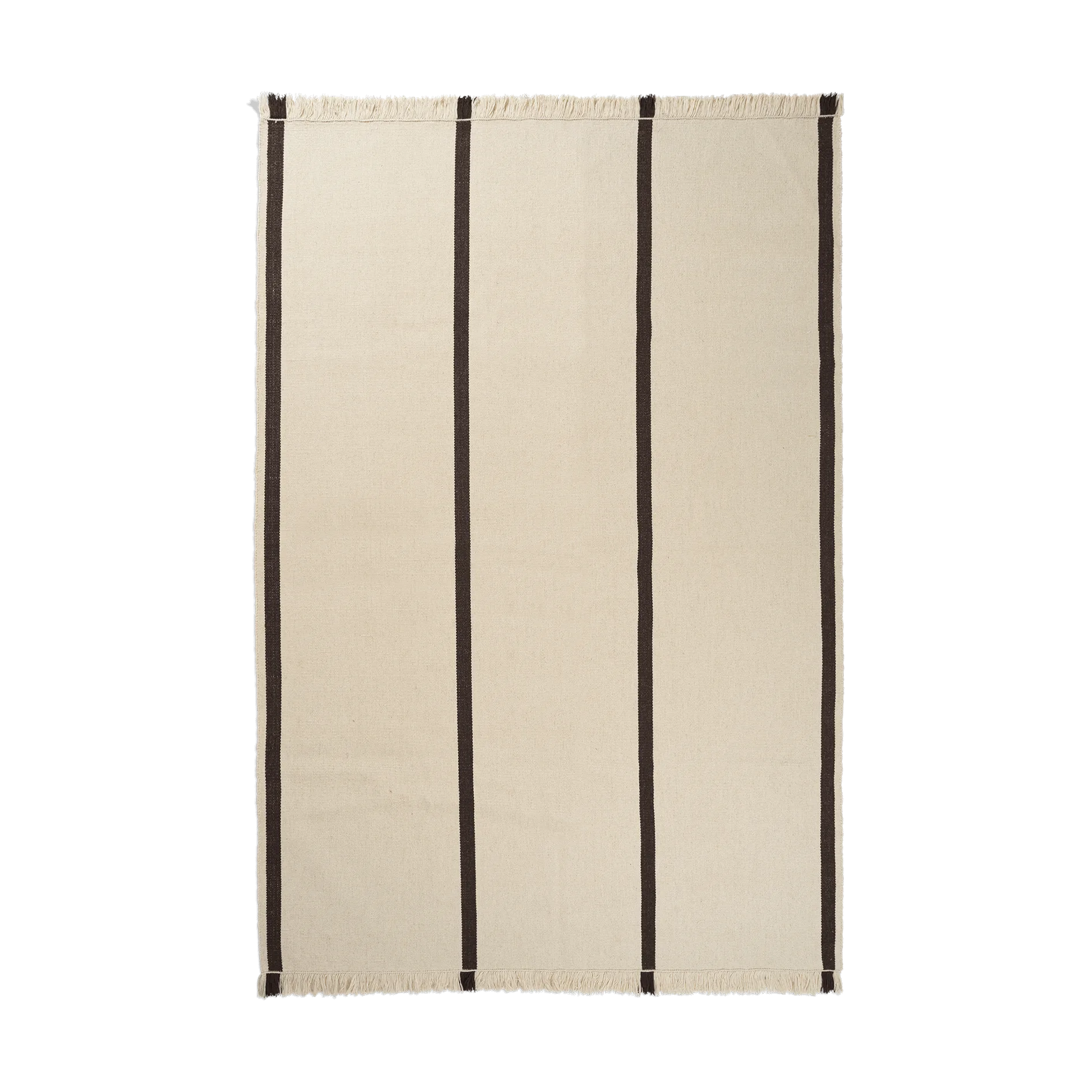 Calm kelim matta, Off-white, Coffee, 200x300 cm Ferm Living