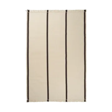 Calm kelim matta - Off-white, Coffee, 200x300 cm - Ferm Living