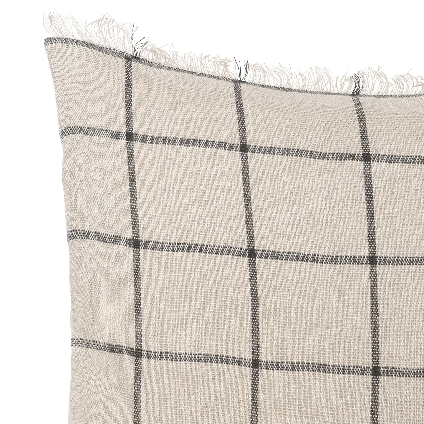 Calm kudde camel-black, 48x48 cm Ferm Living