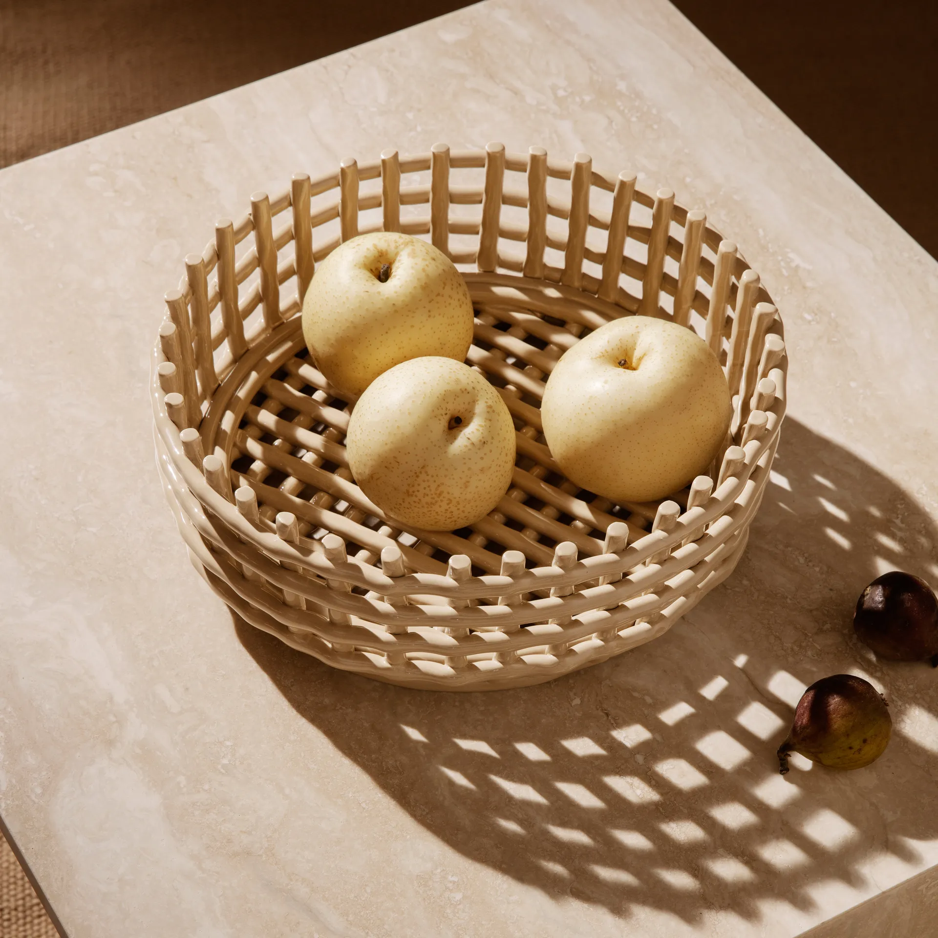 Ceramic flätad skål, Cashmere Ferm Living