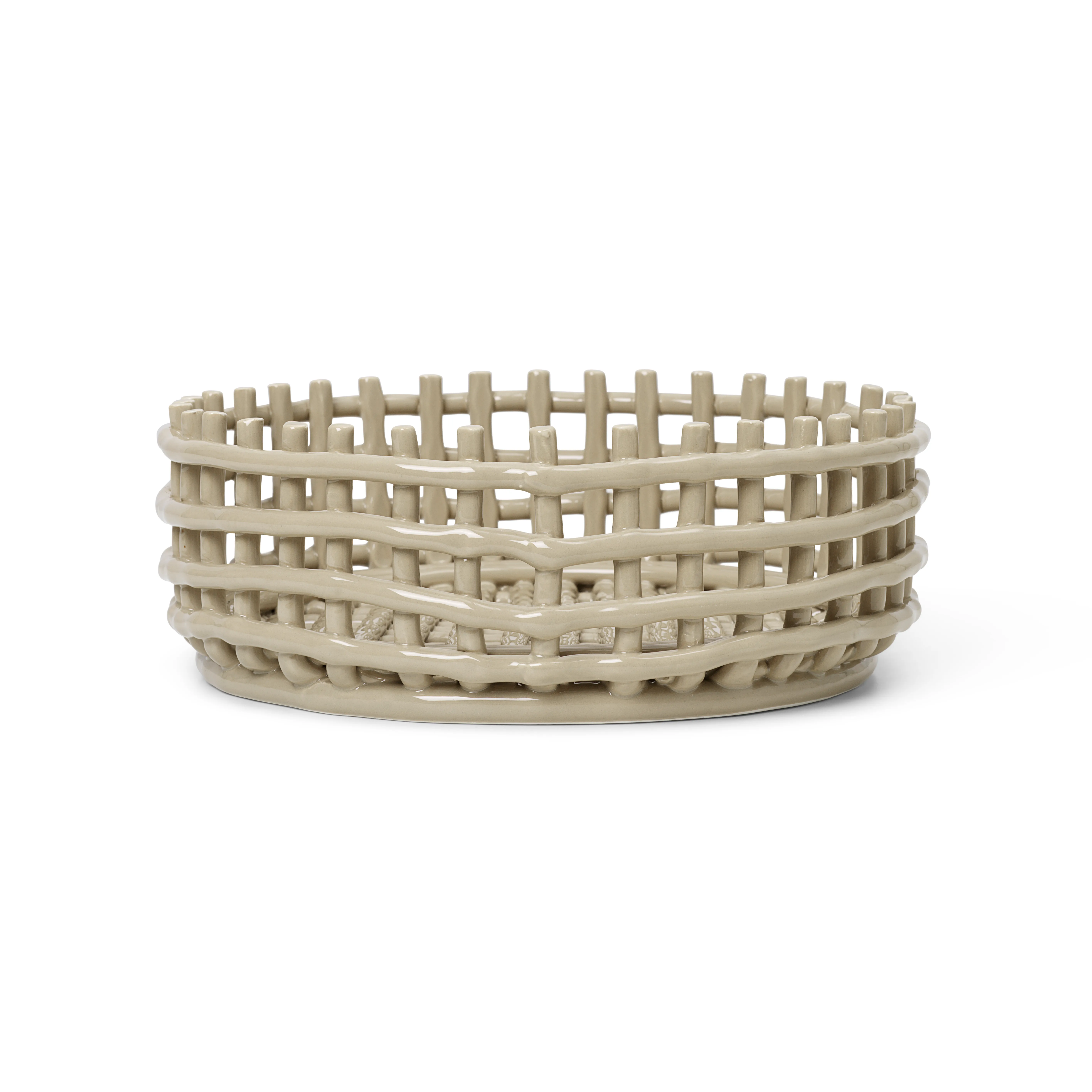 Ceramic flätad skål, Cashmere