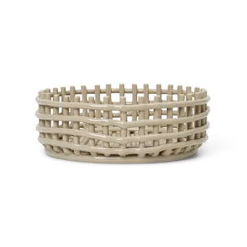 Ceramic flätad skål - Cashmere - Ferm Living