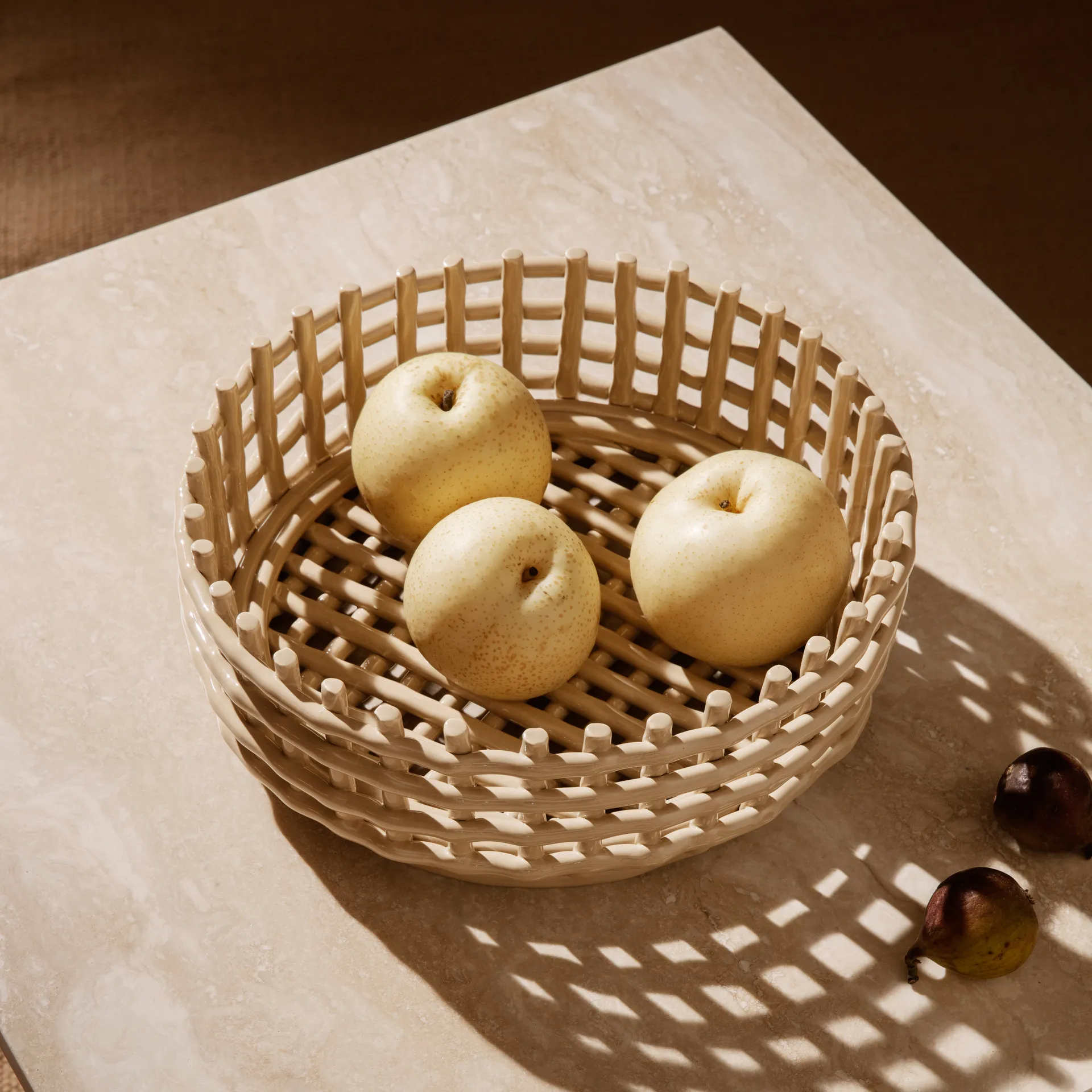 Ceramic flätad skål, Cashmere Ferm Living