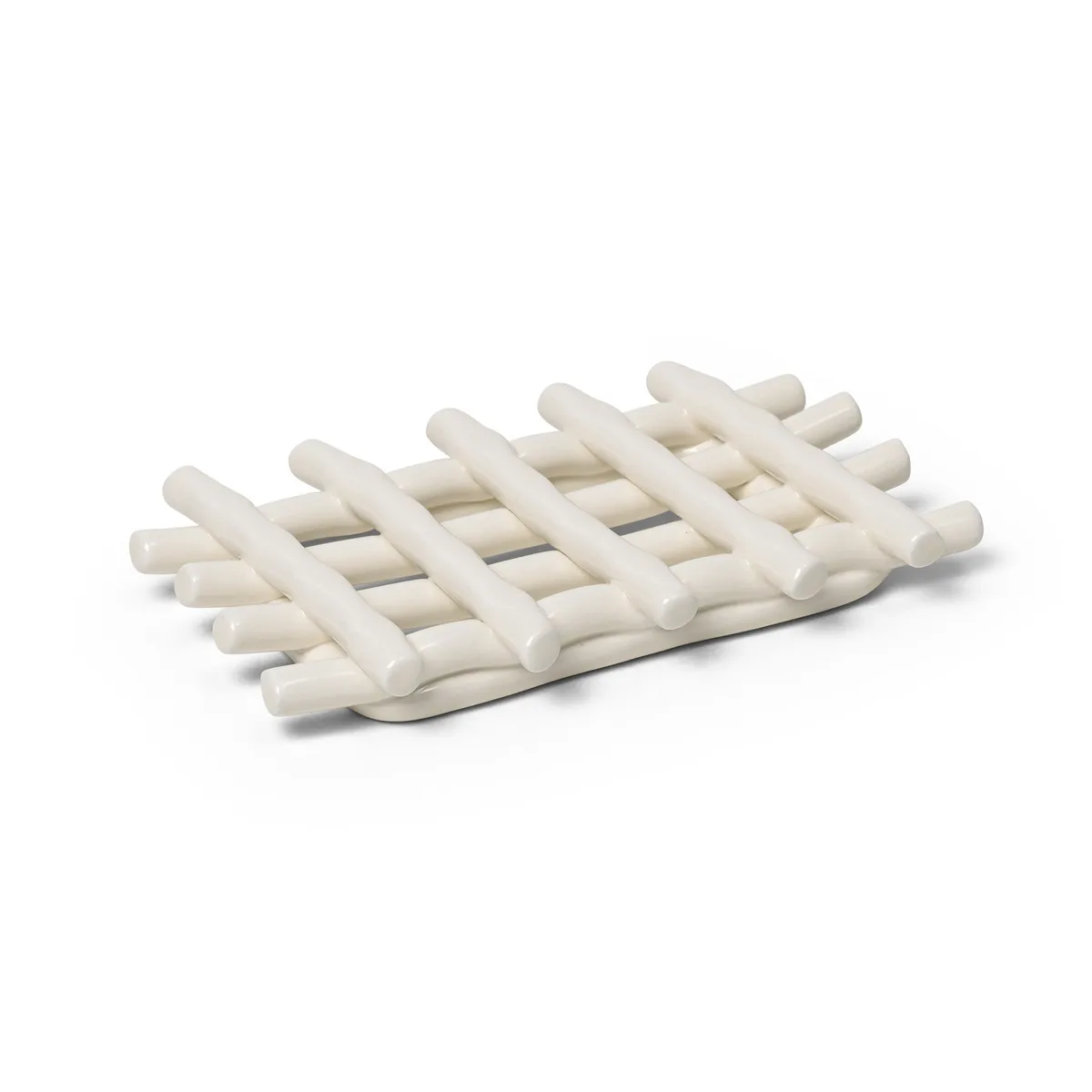 ferm LIVING Ceramic tvålfat 10x14,5 cm Off-white