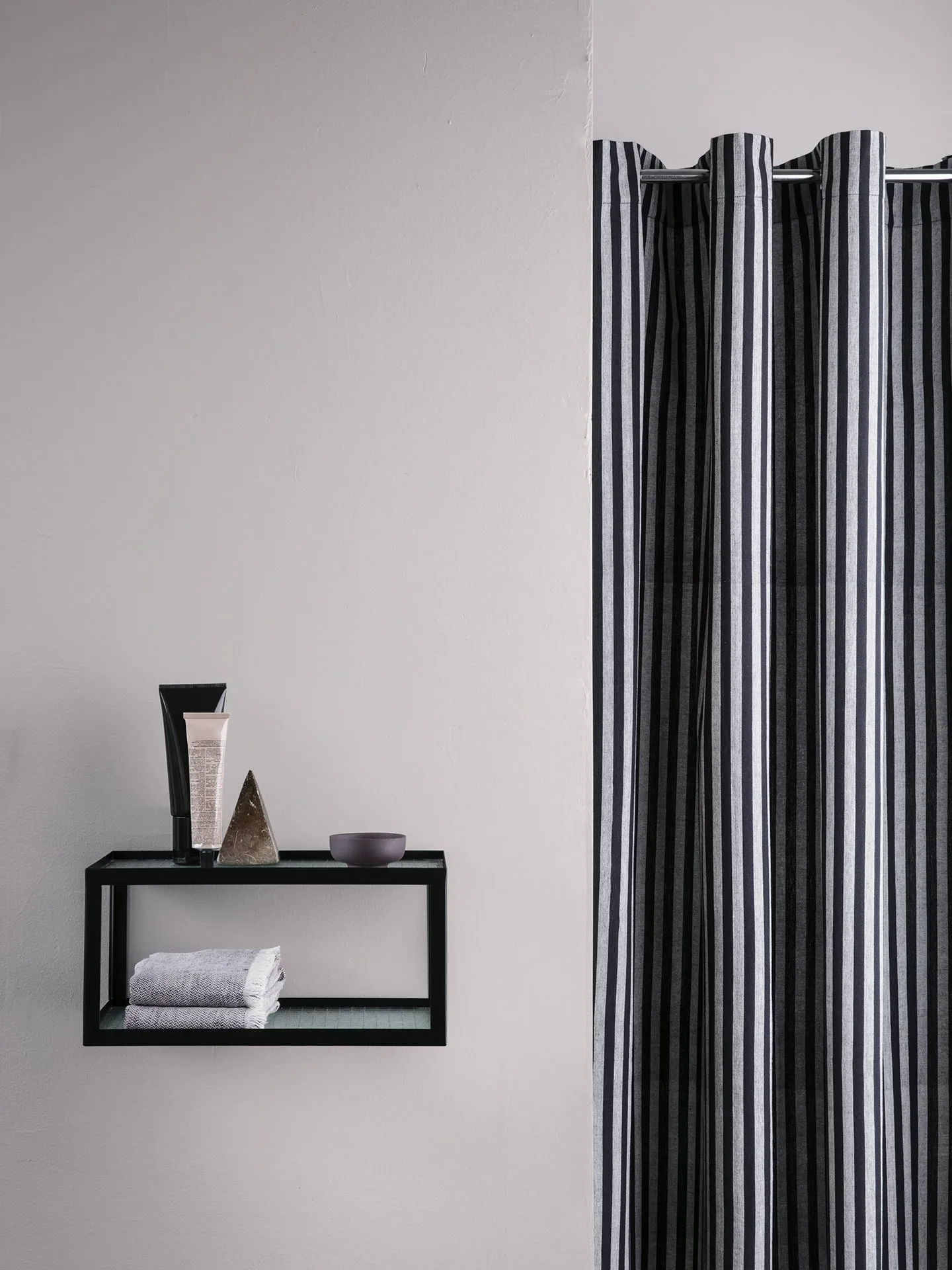 Chambray duschdraperi, Blå-grå Ferm Living