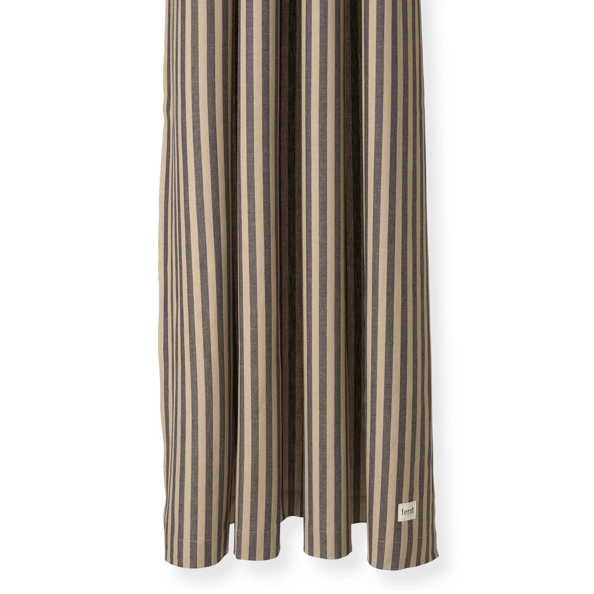 Chambray duschdraperi, Sand-black Ferm Living
