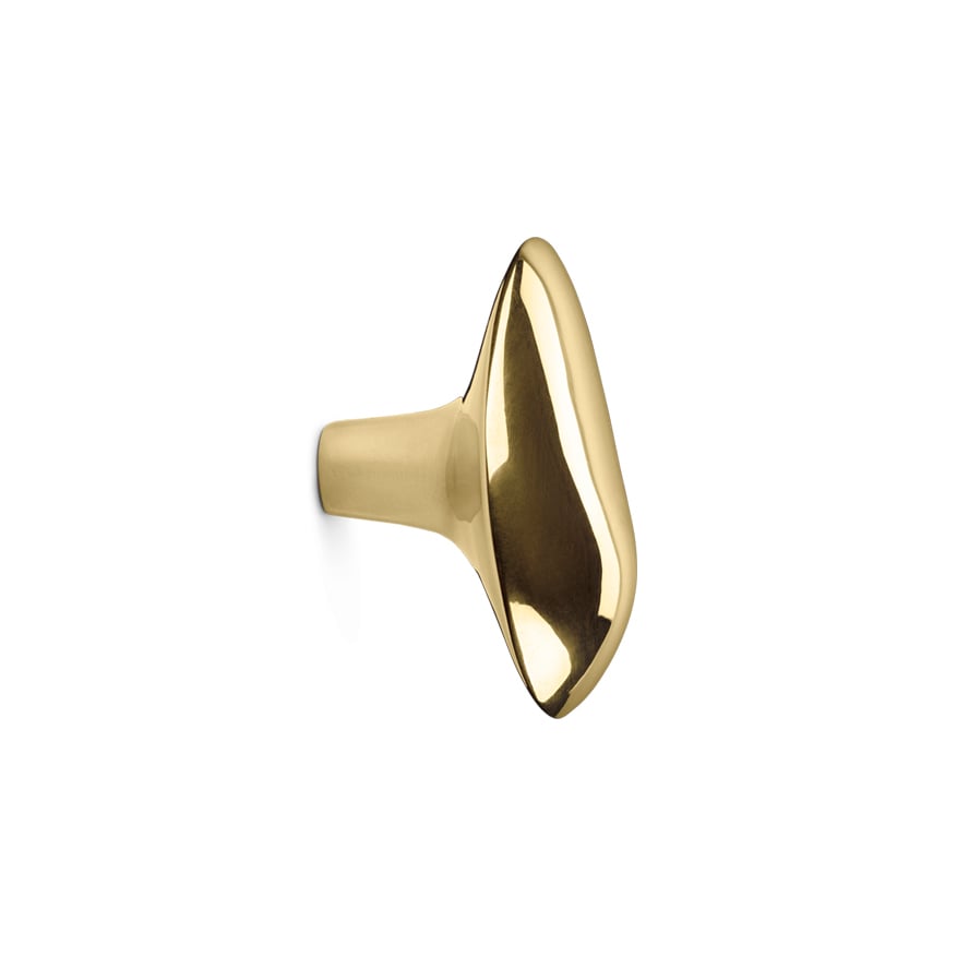 Ferm Living Chanterelle krok Mässing | Skandinavisk Design | Krokar & Hängare | Guldfärgad