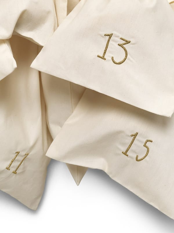 Christmas countdown julkalender, off white Ferm Living