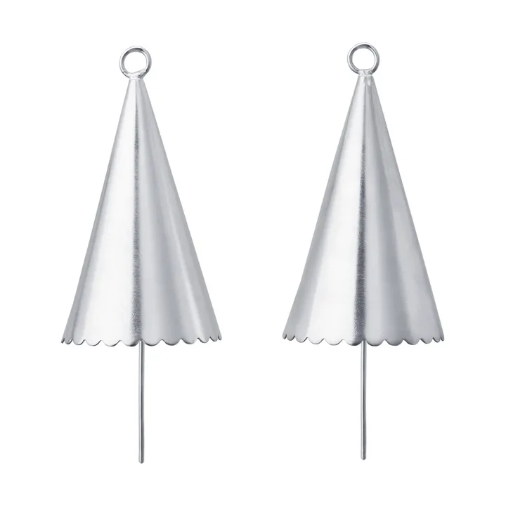 Cone bell dekorationshänge 2-pack - Silver - Ferm Living