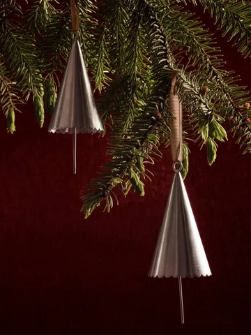 Cone bell dekorationshänge 2-pack - Silver - Ferm Living