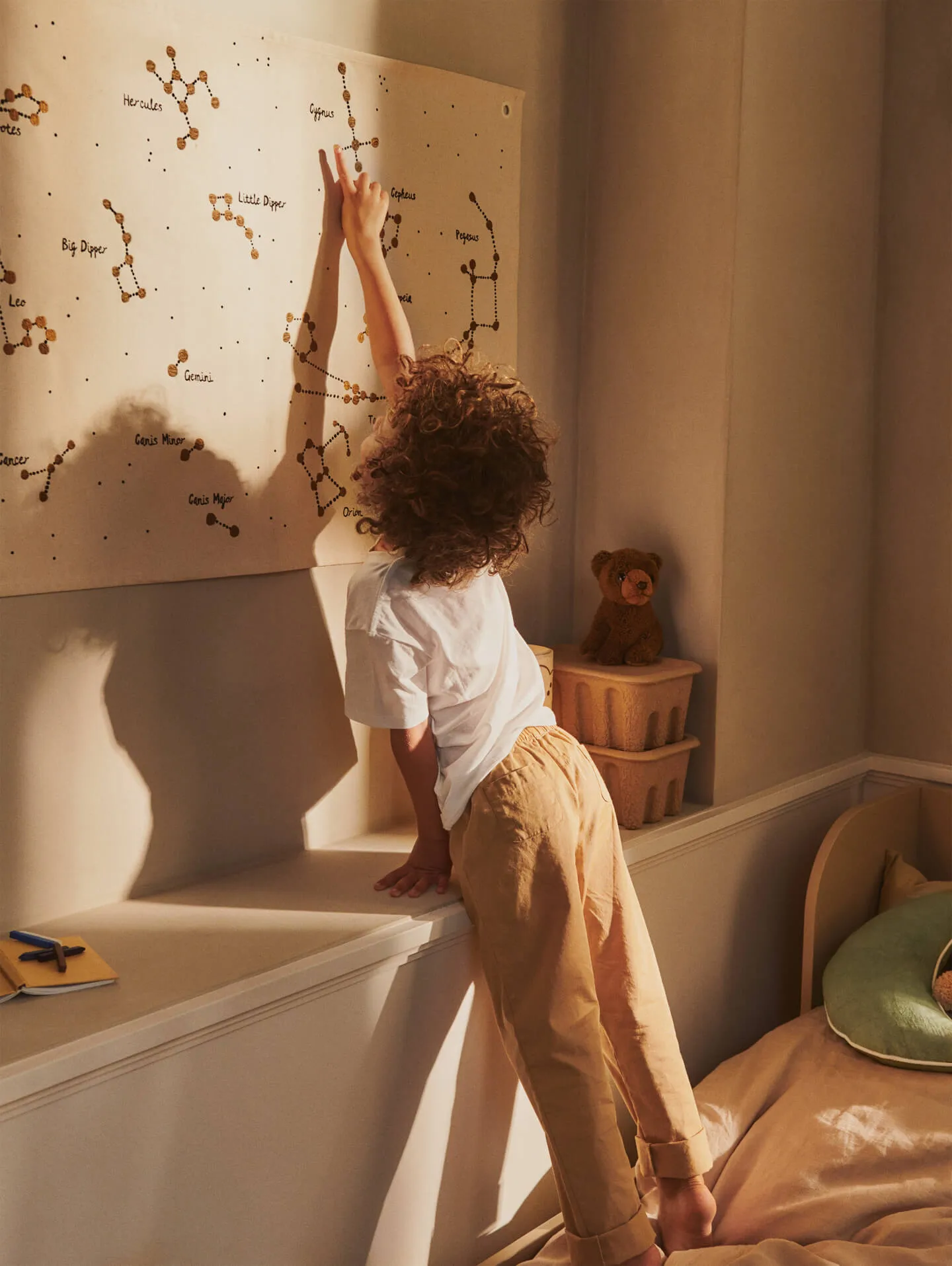 Constellation textilkarta, Undyed, 70x100 cm Ferm Living