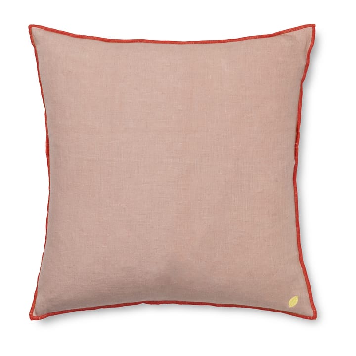Contrast linen kudde 40x40 cm - Dusty Rose - Ferm LIVING