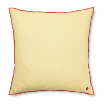 Contrast linen kudde 40x40 cm - Lemon - Ferm Living