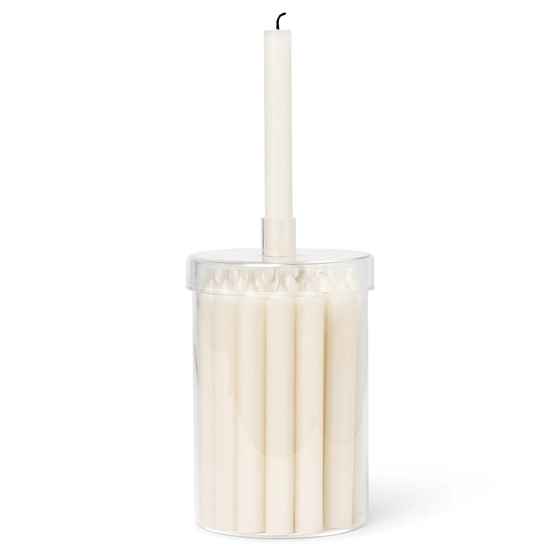 Countdown to Christmas glasburk med 24 ljus, Off white Ferm Living