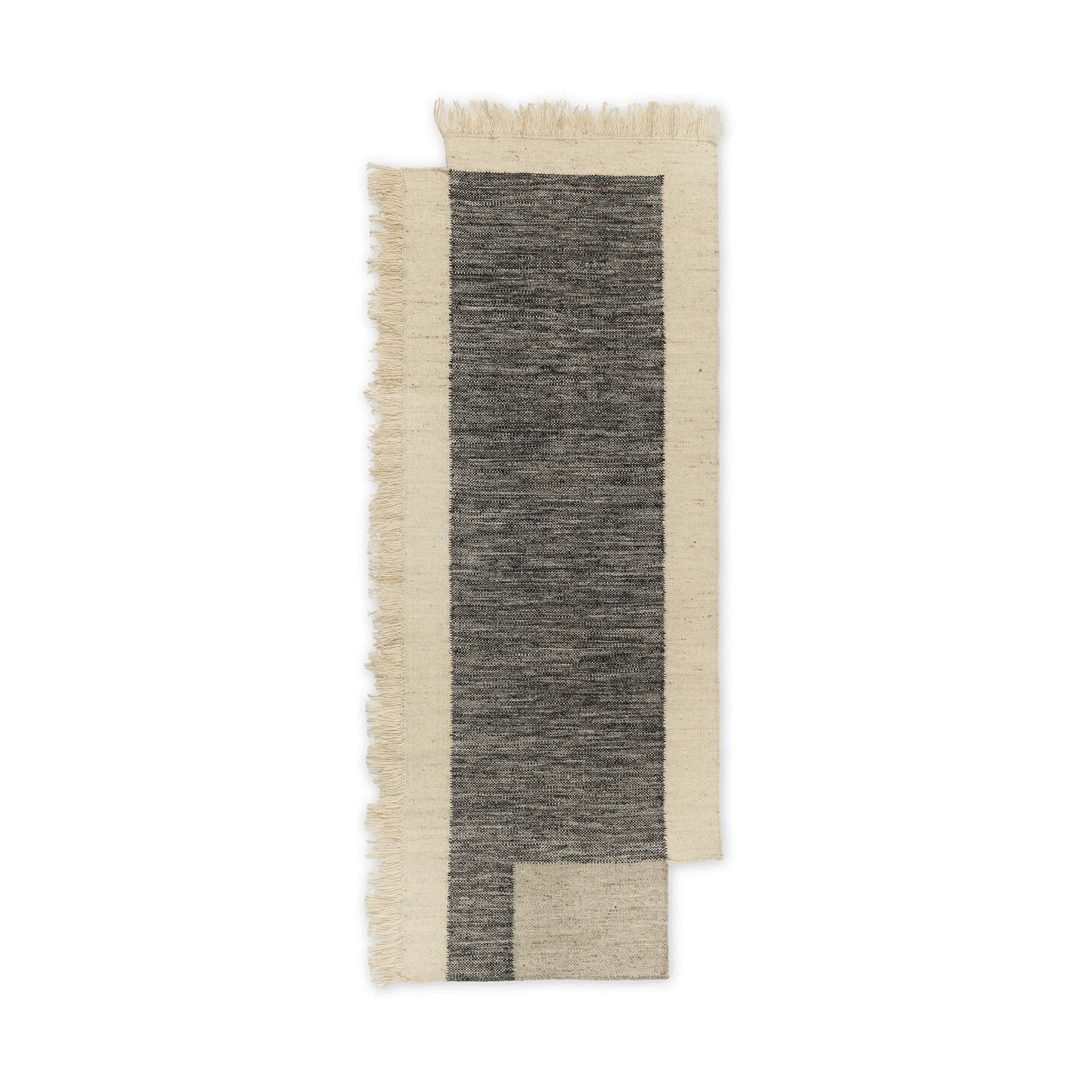 Counter gångmatta, Charcoal-Off-white, 80x200 cm Ferm Living