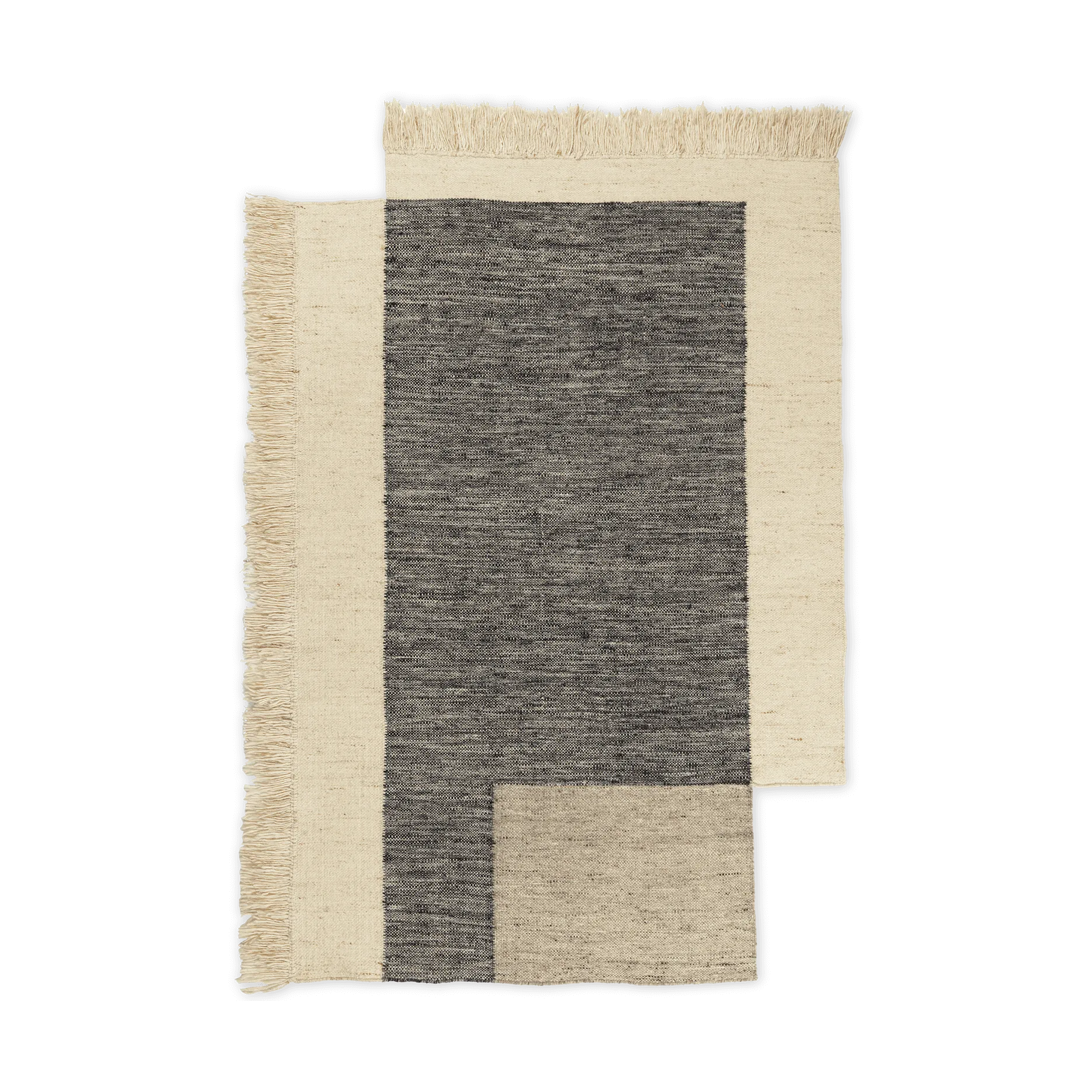 Counter ullmatta, Charcoal-Off-white, 140x200 cm Ferm Living