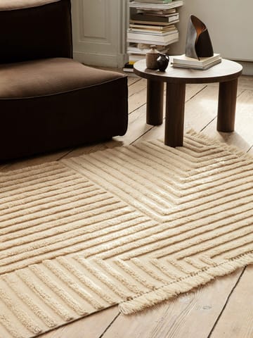 Crease ullmatta 140x200 cm - Light Sand - Ferm Living