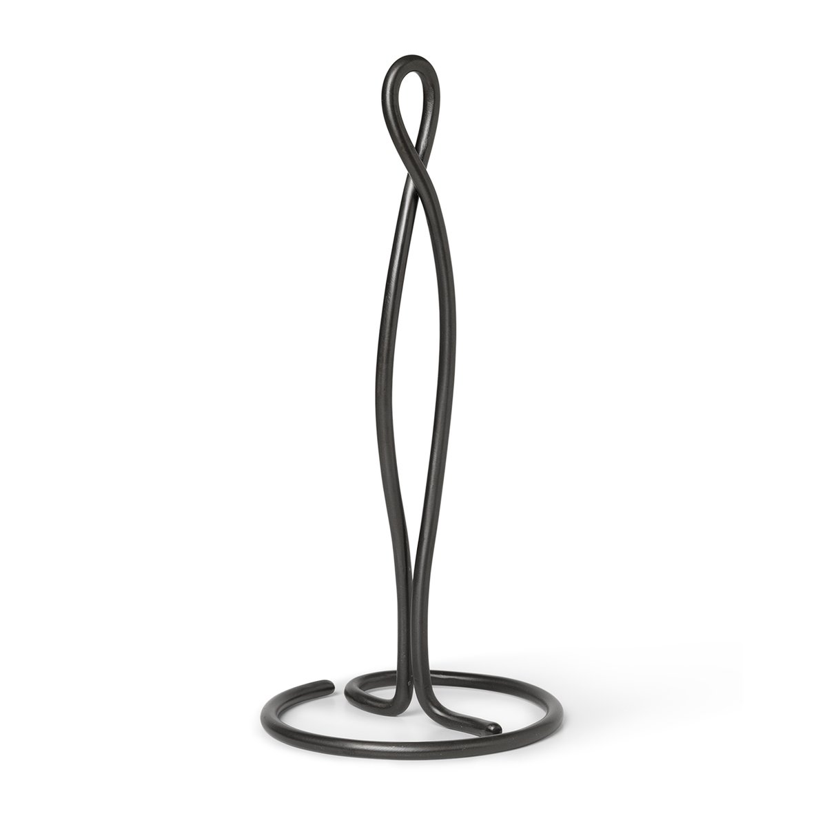Ferm Living Curvature hushållspappershållare Svart mässing