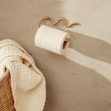 Curvature toalettpappershållare - Mässing - Ferm Living