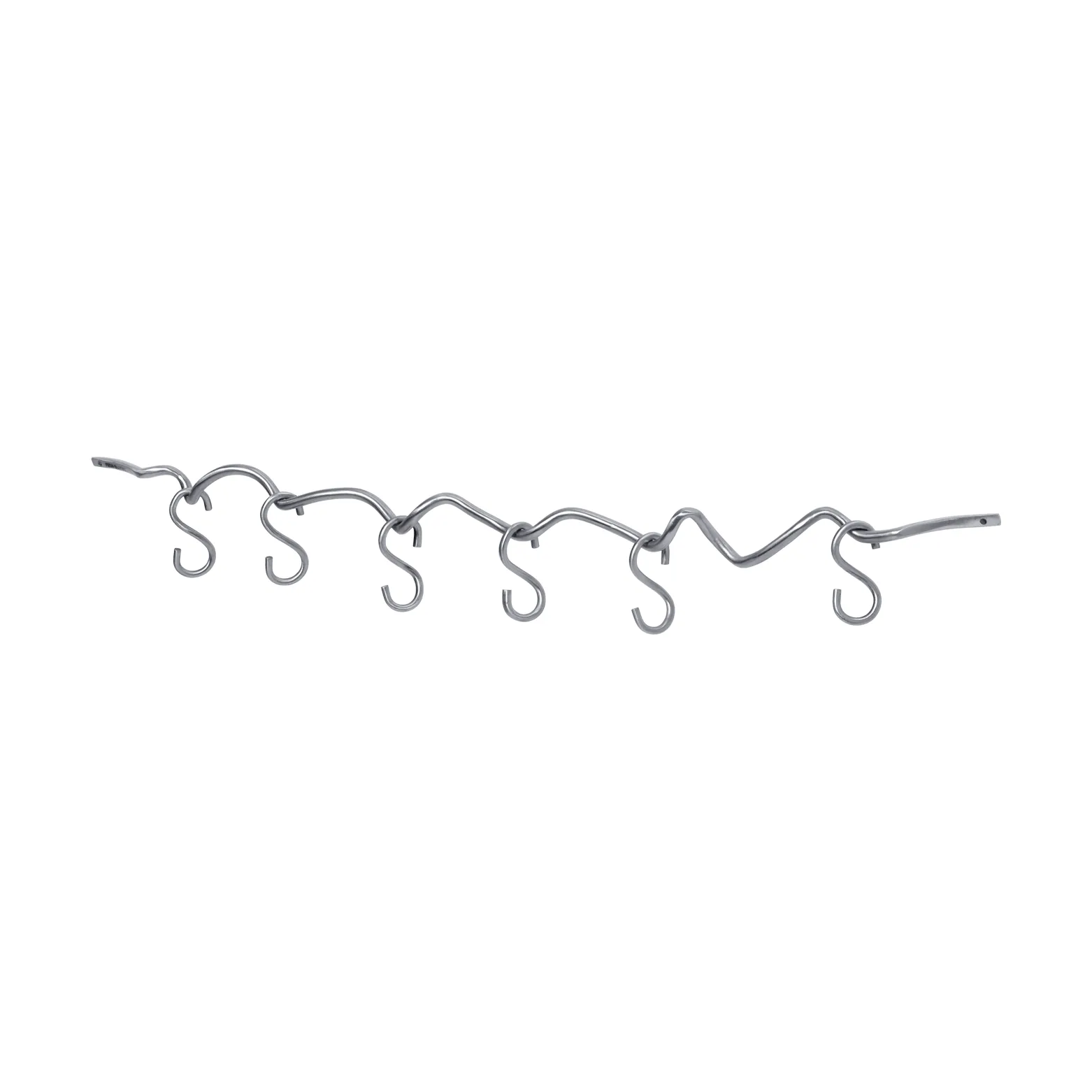 Curvature väggskena inkl 6 krokar, Stainless steel Ferm Living
