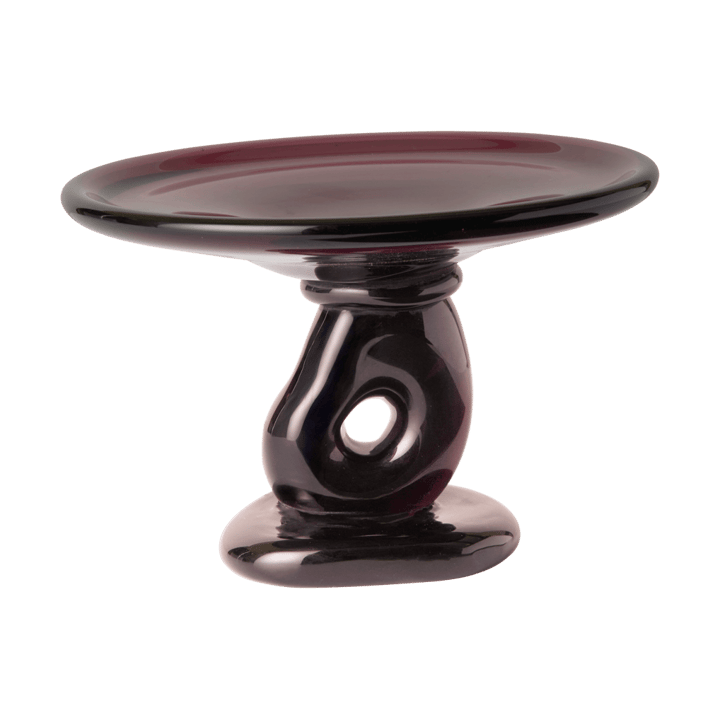 Damo glass centerpiece fat Ø21 cm - Dark Grape - Ferm Living