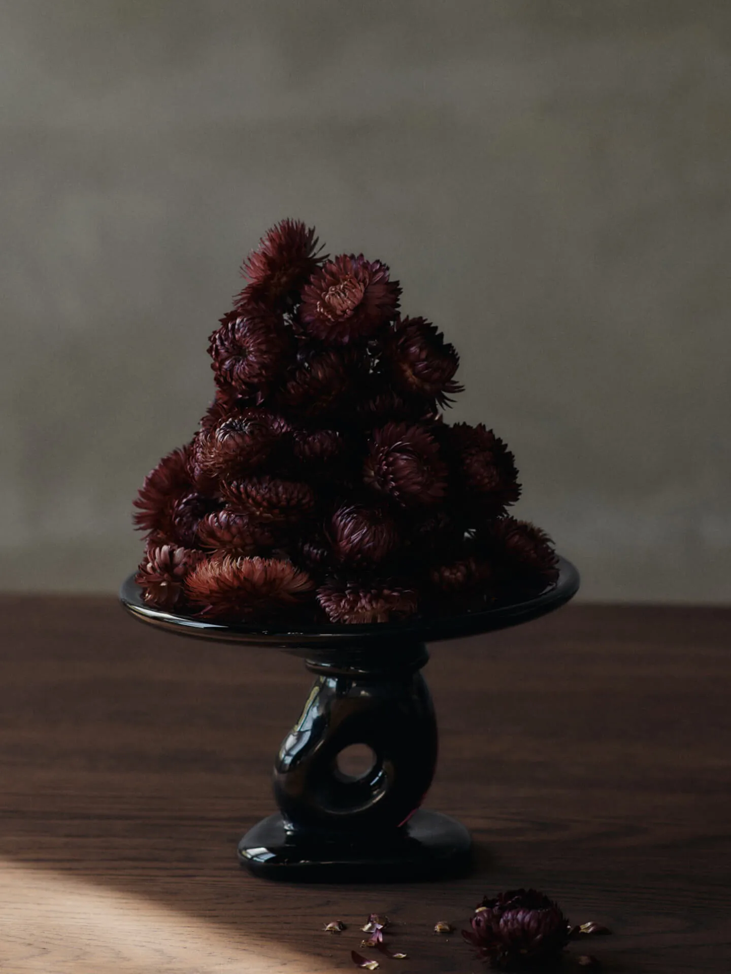 Damo glass centerpiece fat Ø21 cm, Dark Grape Ferm Living