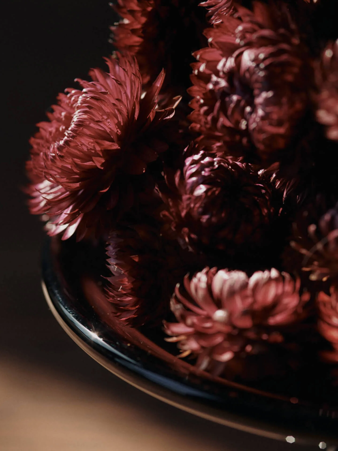 Damo glass centerpiece fat Ø21 cm, Dark Grape Ferm Living