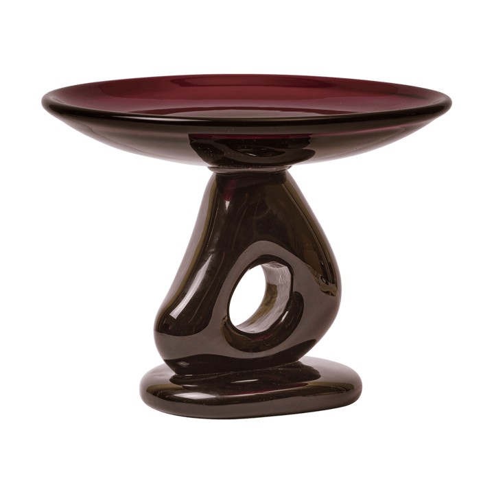 Damo glass centerpiece fat Ø30 cm - Dark grape - Ferm Living