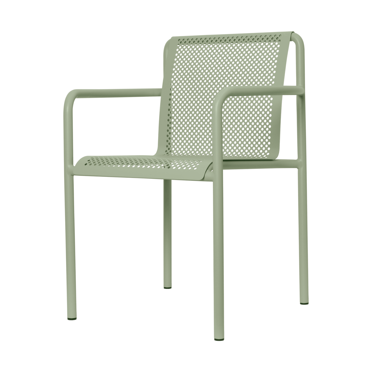 Ferm Living Dapple stol med armstöd Tea Green | Skandinavisk Design | Trädgårdsstolar | Grön