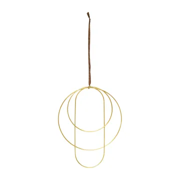 Deco dekorationsringar 3-pack - Mässing - Ferm Living