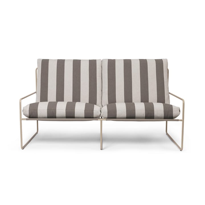 Desert 2-sits soffa - Cash stripe-chocolate - ferm LIVING