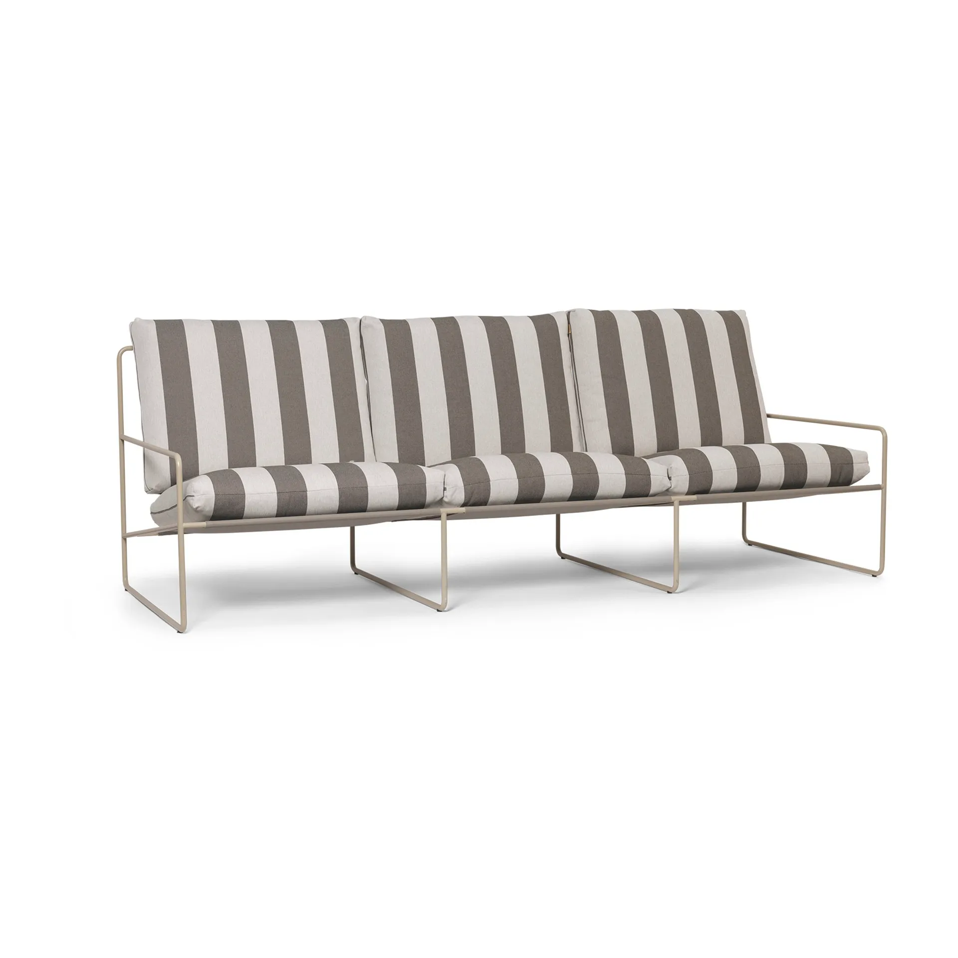Desert 3-sits soffa, Cash stripe-chocolate Ferm Living