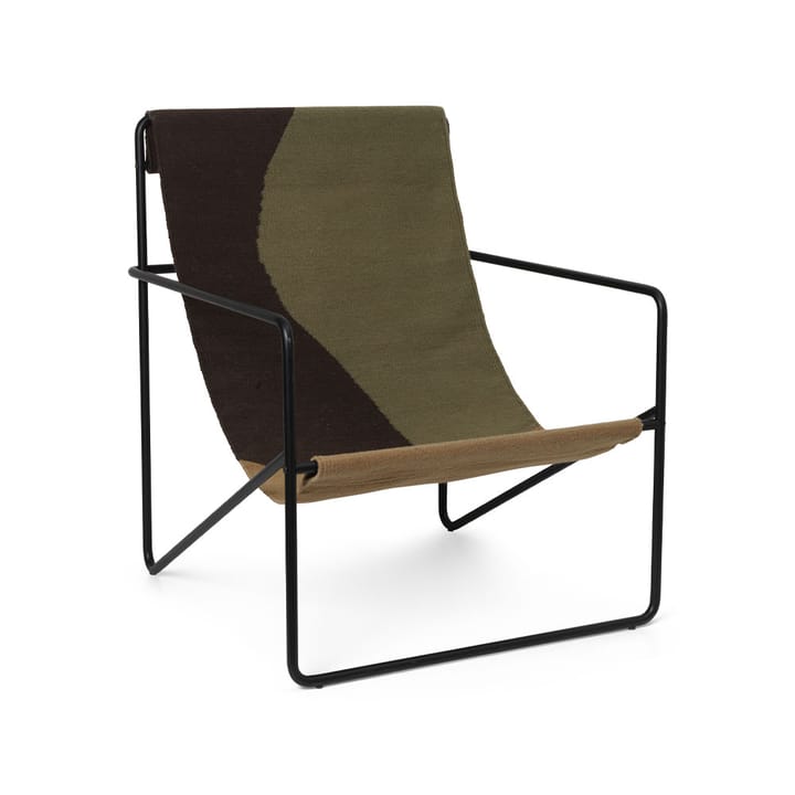 Desert lounge chair - dune, svart stativ - Ferm LIVING
