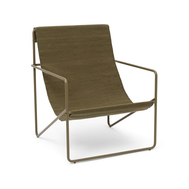 Desert lounge chair - olive, olive stativ - Ferm LIVING