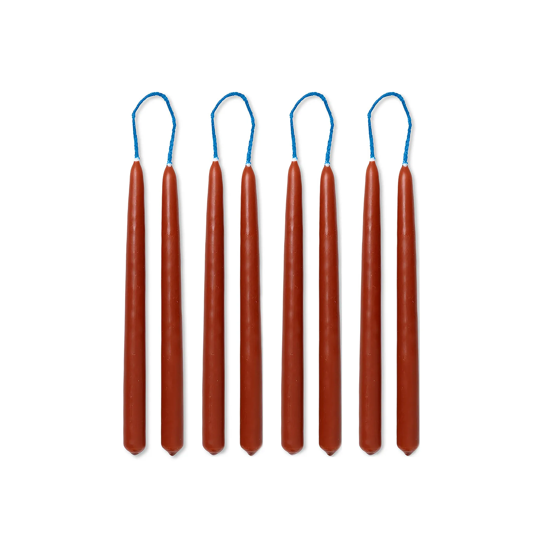 Dipped candles handgjorda ljus 15 cm 8-pack, Rust Ferm Living