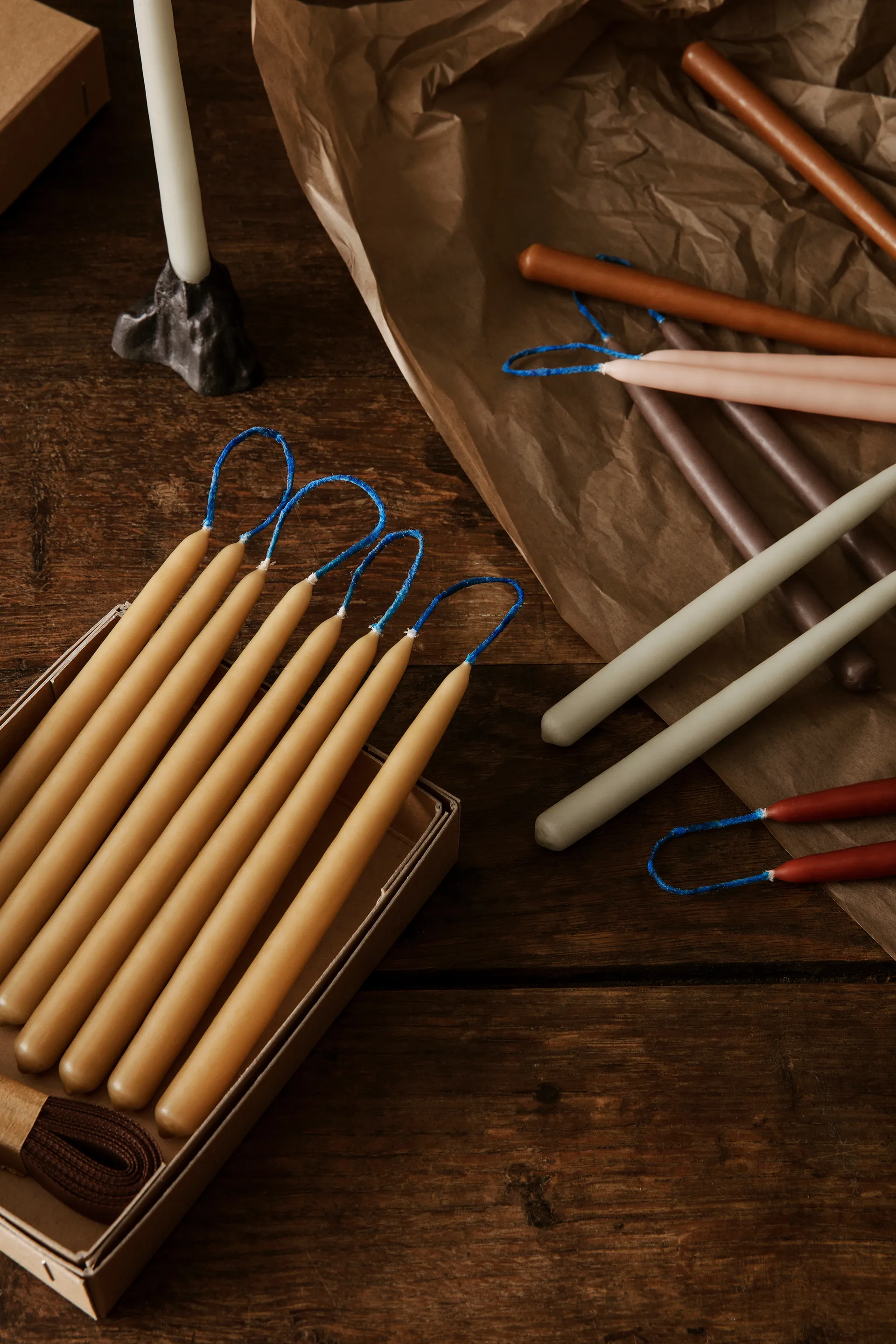 Dipped candles handgjorda ljus 15 cm 8-pack, Rust Ferm Living