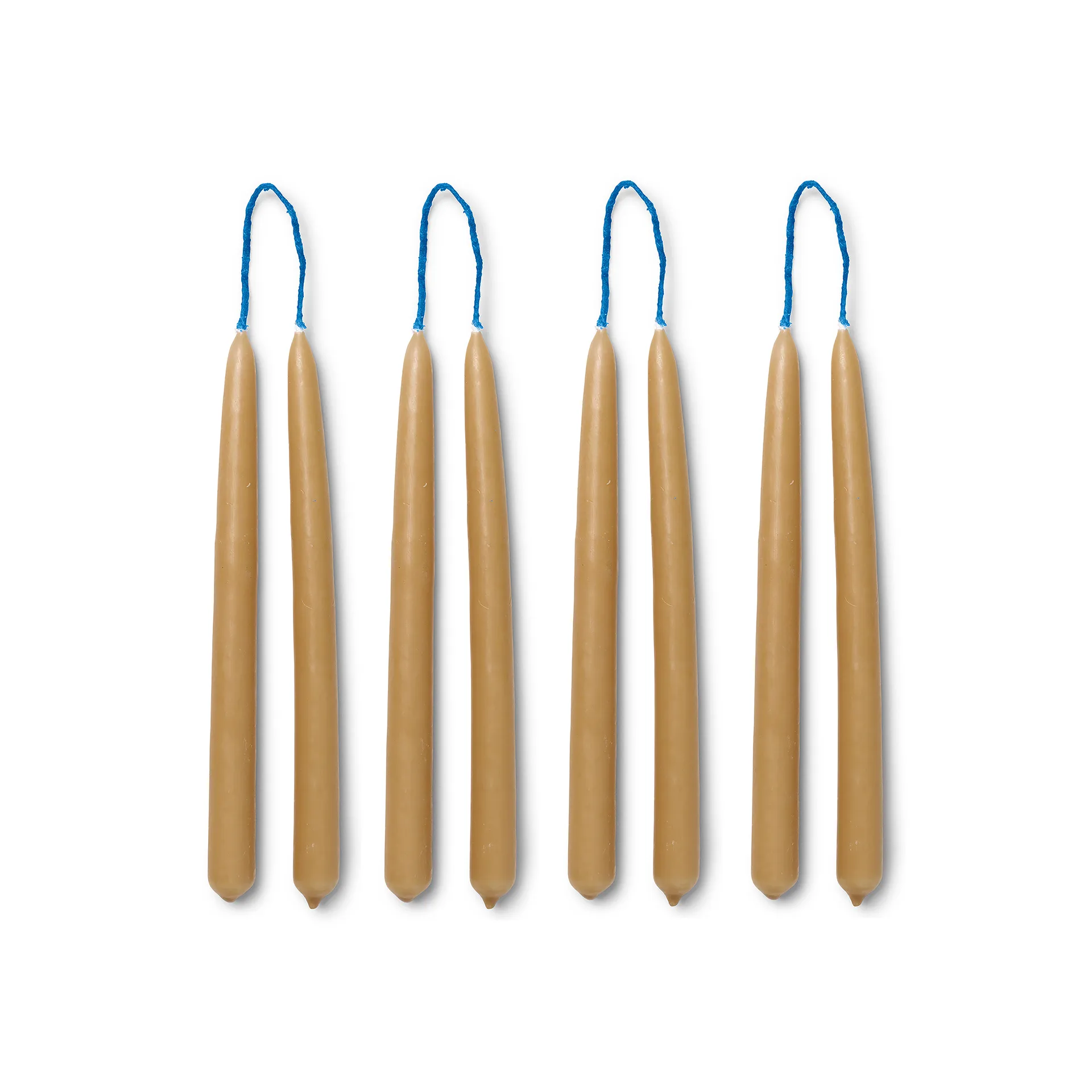 Dipped candles handgjorda ljus 15 cm 8-pack, Straw Ferm Living