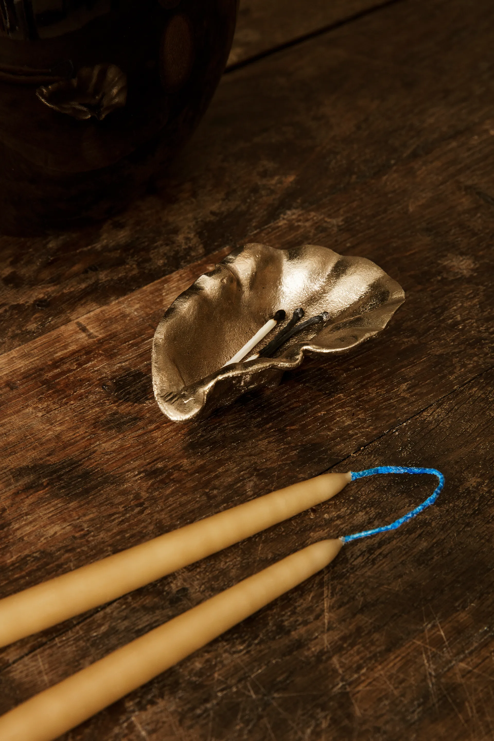 Dipped candles handgjorda ljus 15 cm 8-pack, Straw Ferm Living